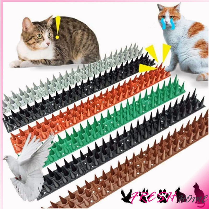 หนามกันนก แผงหนามกันนก แบบพลาสติก ป้องกันไฟฟ้าสถิต ที่กันแมว ทนแดดทนฝน หนามไล่นกพิราบ ทำจากพลาสติก ป้องกันนกทุกชนิด