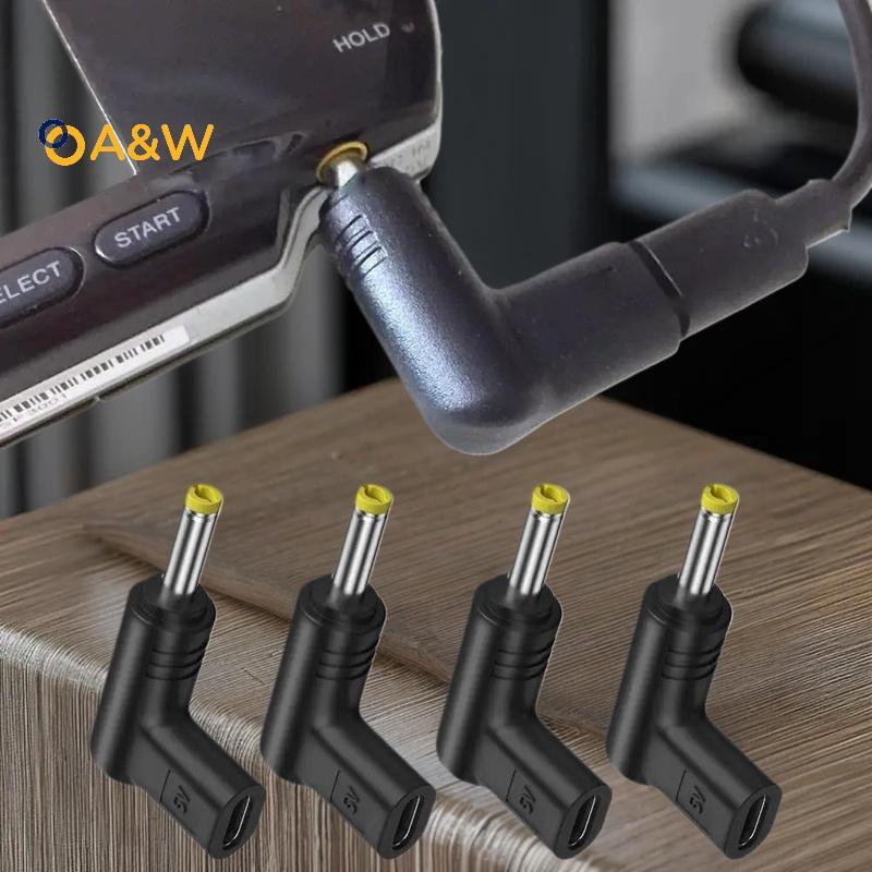 A & W 5V Type-C ถึง DC ชาร์จปลั๊กแปลงสําหรับ PSP 1000, 2000, 3000 อะแดปเตอร์เกม DC Ja ปลั๊กอะแดปเตอร