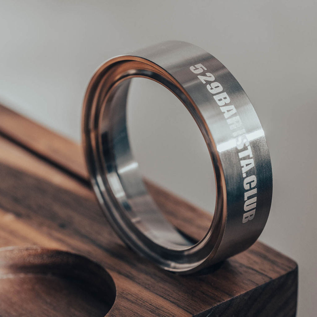 [คลังสินค้าพร้อม] 9barista Espresso Machine ที่กําหนดเอง 53 มม. สแตนเลสภายนอกการ์ดผงการเชื่อมต่อแหวน