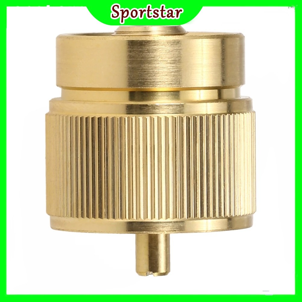 Propane Fuel Tank Adapter Lindal Valve Output Camping Stove Tank Convert MAPP Gas Tank Adapter 1 LB Cylinder Input