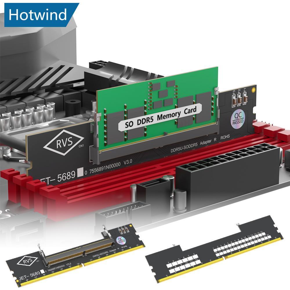 HW แล็ปท็อป DDR5 RAM ถึง SO DDR5 U-DIMM เดสก์ท็อปอะแดปเตอร์การ์ดเครื่องทดสอบหน่วยความจํา SO DDR5 ถึง