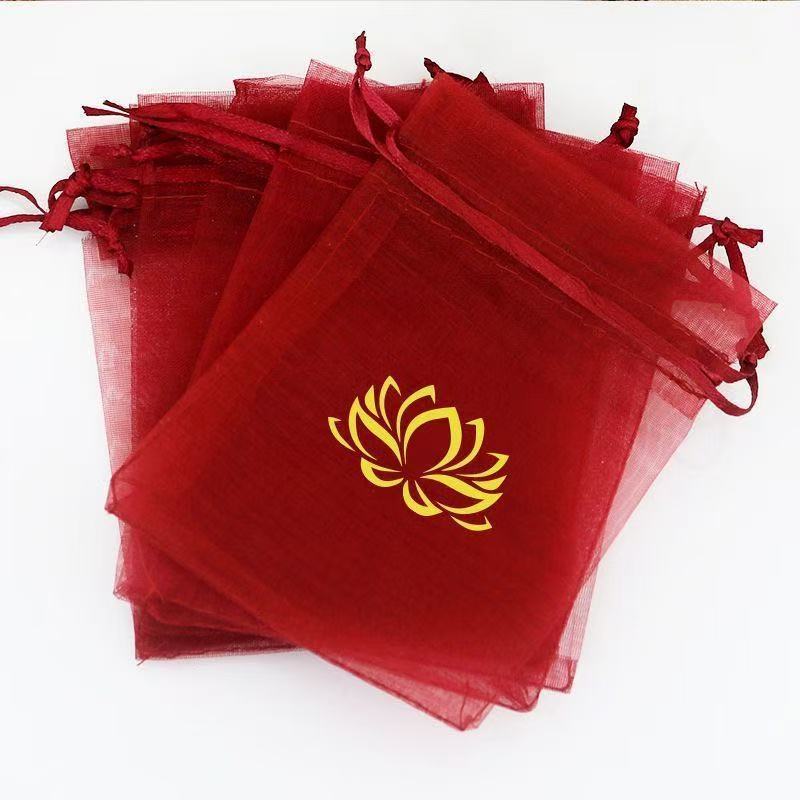 ถุงโชคดี ถุงโชคดี ถุงโชคดี ถุงปลอดภัย Putuoshan Tribute Bag Lotus Get Rich Lucky Character Tribute B