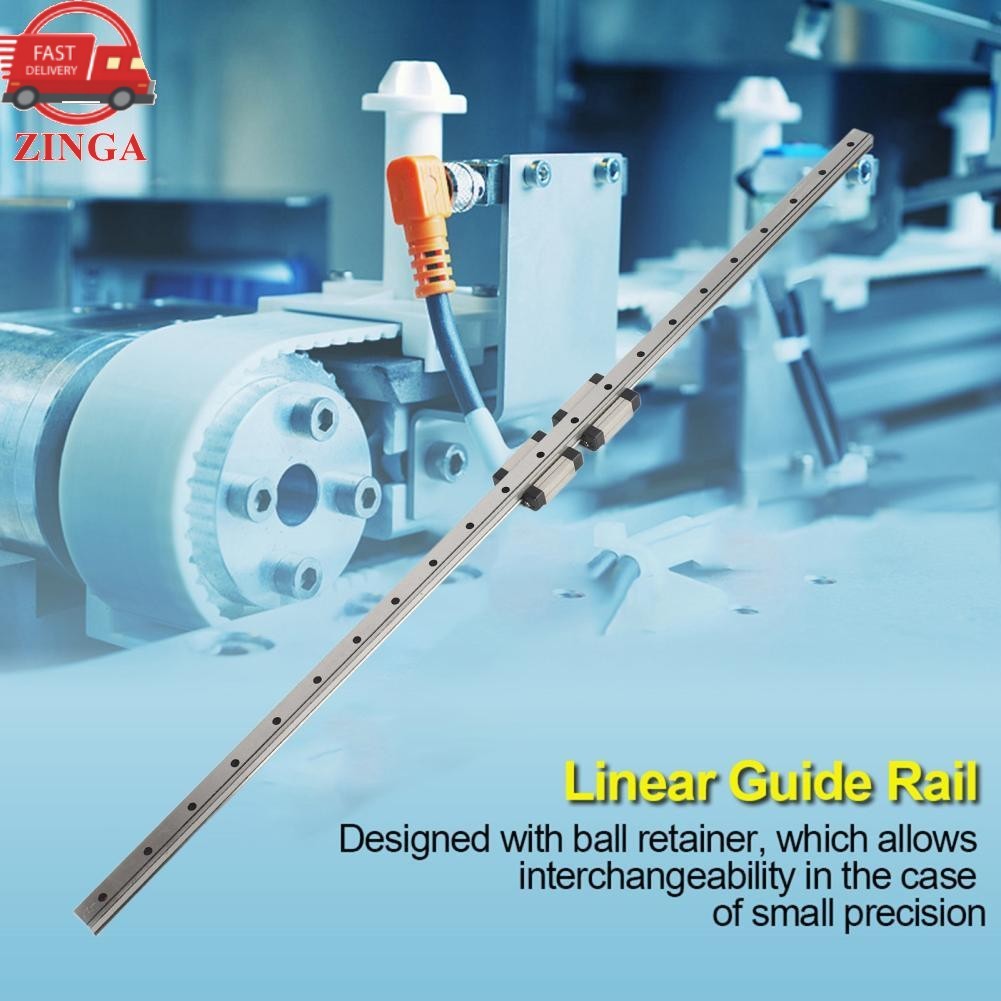 Zinga Zinga คู่มือเชิงเส้น MGN12 Carriage 550 มม.แบริ่งเหล็กสไลด์ขนาดเล็ก 2pcs MGN12C บล็อก