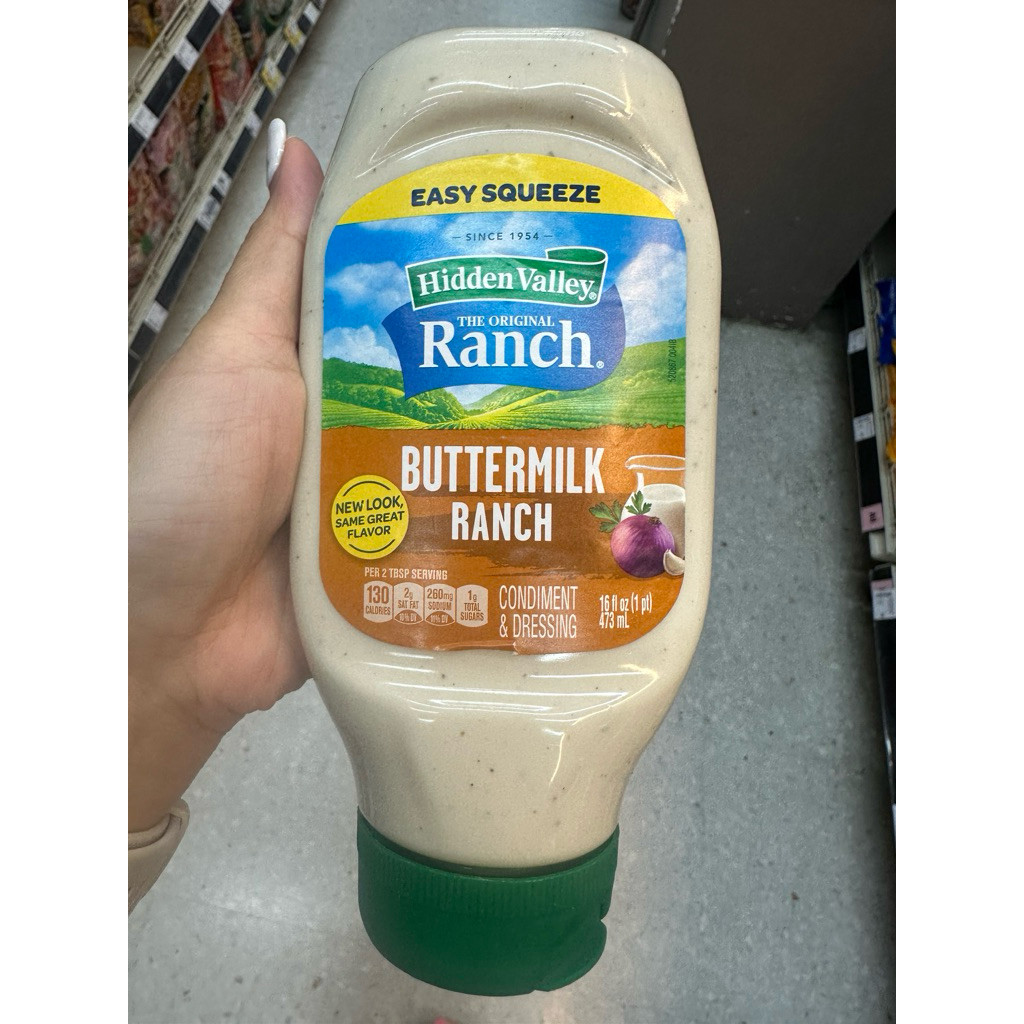 The Original Ranch Buttermilk Dressing ( Hidden Valley Brand ) 473 Ml. น้ำสลัด ( ตรา ฮิดเดน วัลเลย์ 