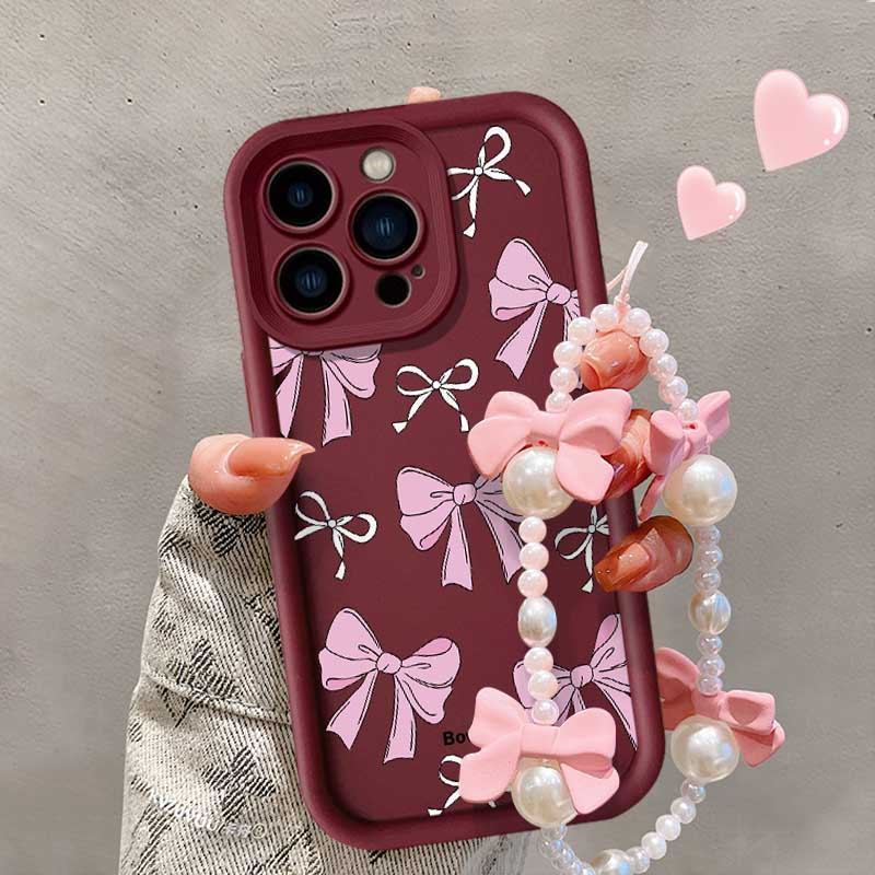 เคสโทรศัพท์แบบนุ่มสําหรับ VIVO Y17 Y15 Y12 Y12i Y3S 1901 1902 1904 Y7S S1 หลาย Bowknot สร้อยข้อมือลู