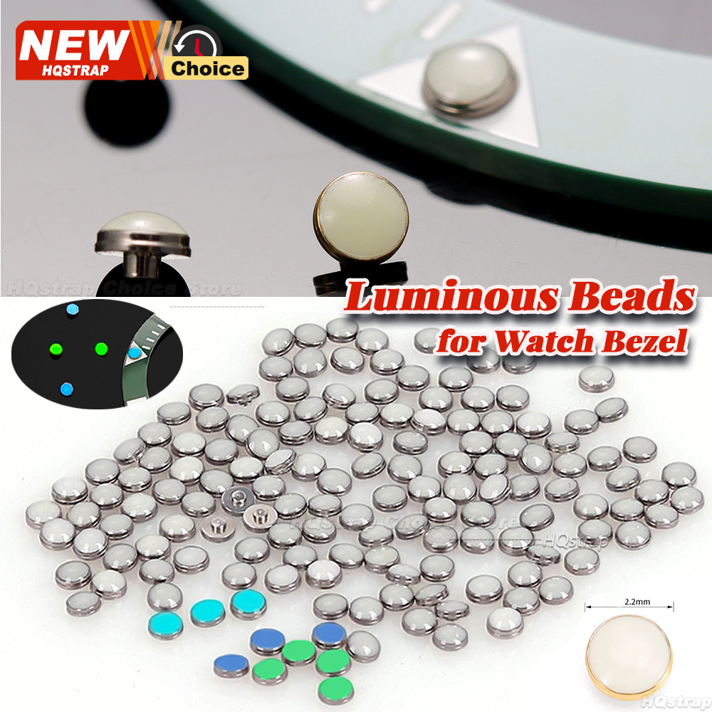1/2/3pcs Luminous ลูกปัดสีฟ้าสีเขียวนาฬิกา Bezel สําหรับ Water Ghost Series ใส่ 12 นาฬิกา Lume Pearl Dot อะไหล่นาฬิกาซ่อมเครื่องมือ