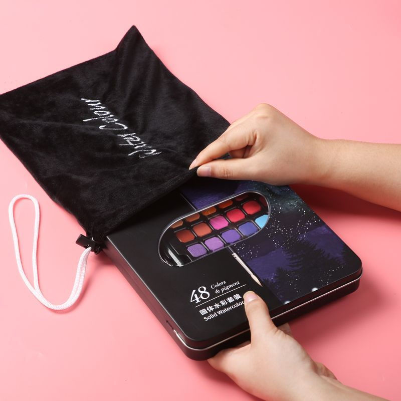 New Product#48Solid watercolor paint set, gouache paint set, tools, art supplies, student painting t