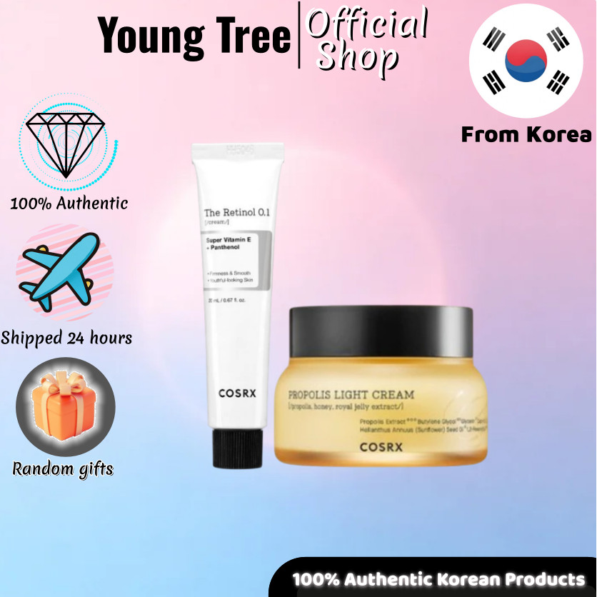 [COSRX] The Retinol 0.1 Cream 20ml/ Propolis Light Cream 65ml
