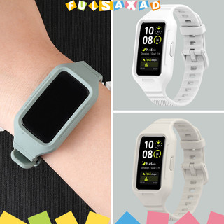 ซิลิโคน กรณีนาฬิกา สายนาฬิกา for Huawei Band 10 9 8 7 NFC สายพานป้องกันหน้าจอซิลิโคน อุปกรณ์เสริม for Samsung Fit 3