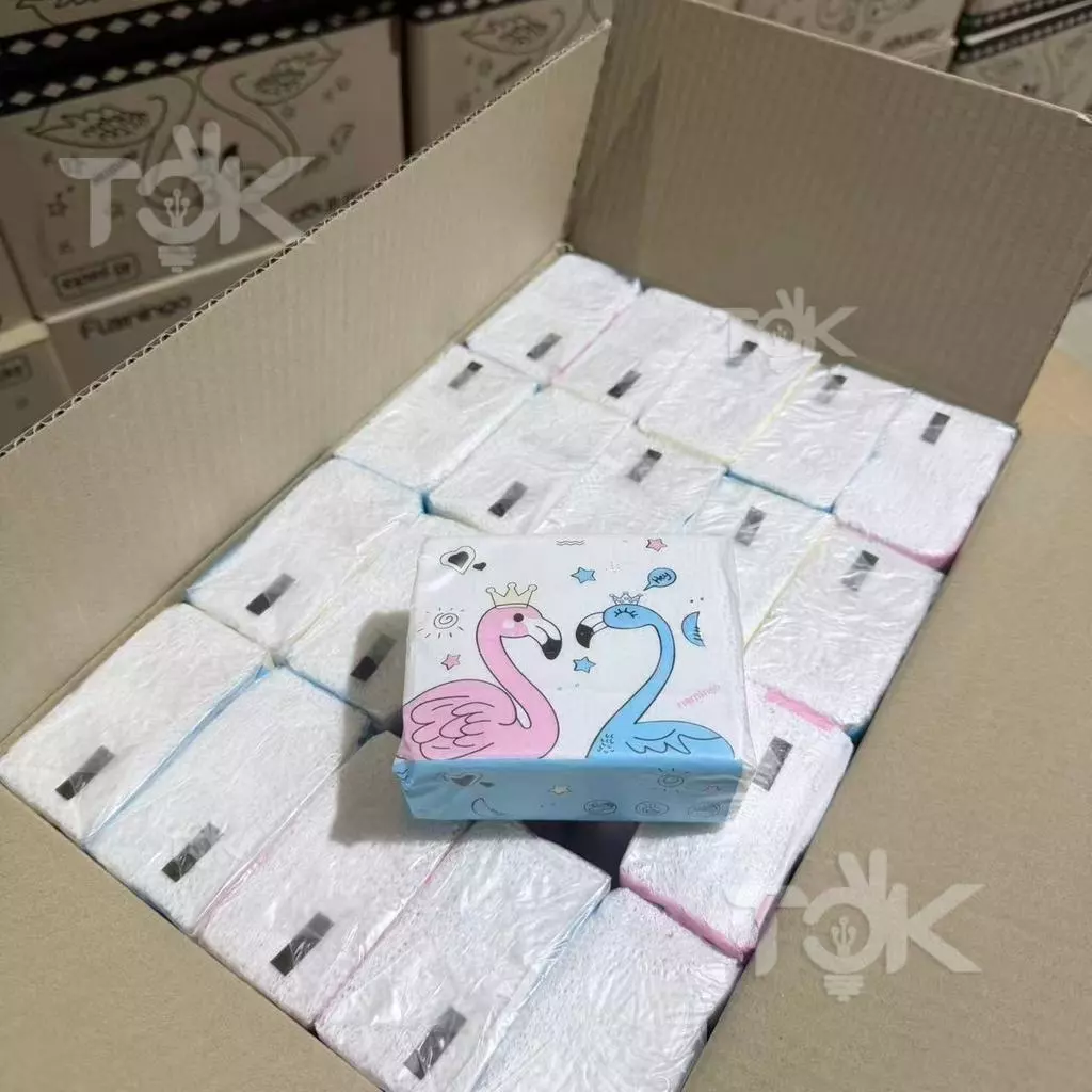 [ส่งฟรี] กระดาษทิชชู่ 1ลัง 40ห่อ ยกลัง นกฟลามิงโก้ กระดาษเช็ดหน้า แบบดึงไม่เป็นขุย ไม่ใส่สี  กระดาษทิชชู่พกพา thumbnail 4