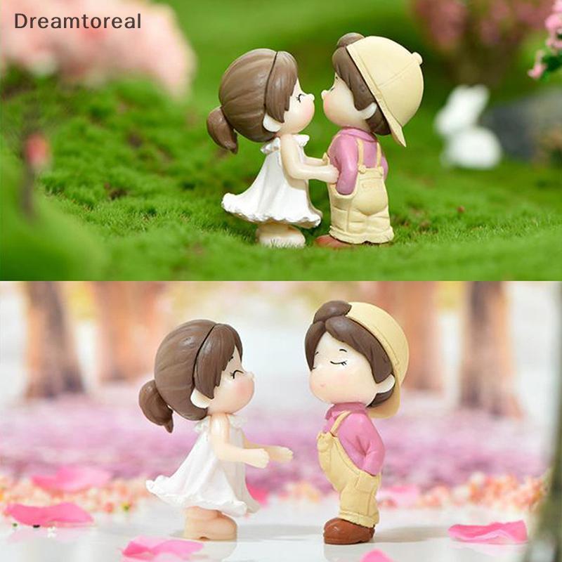 [DMT] 1 คู่เต้นรําคู่เดสก์ท็อปขนาดเล็กตกแต่งบ้านเครื่องประดับเค้กตุ๊กตา