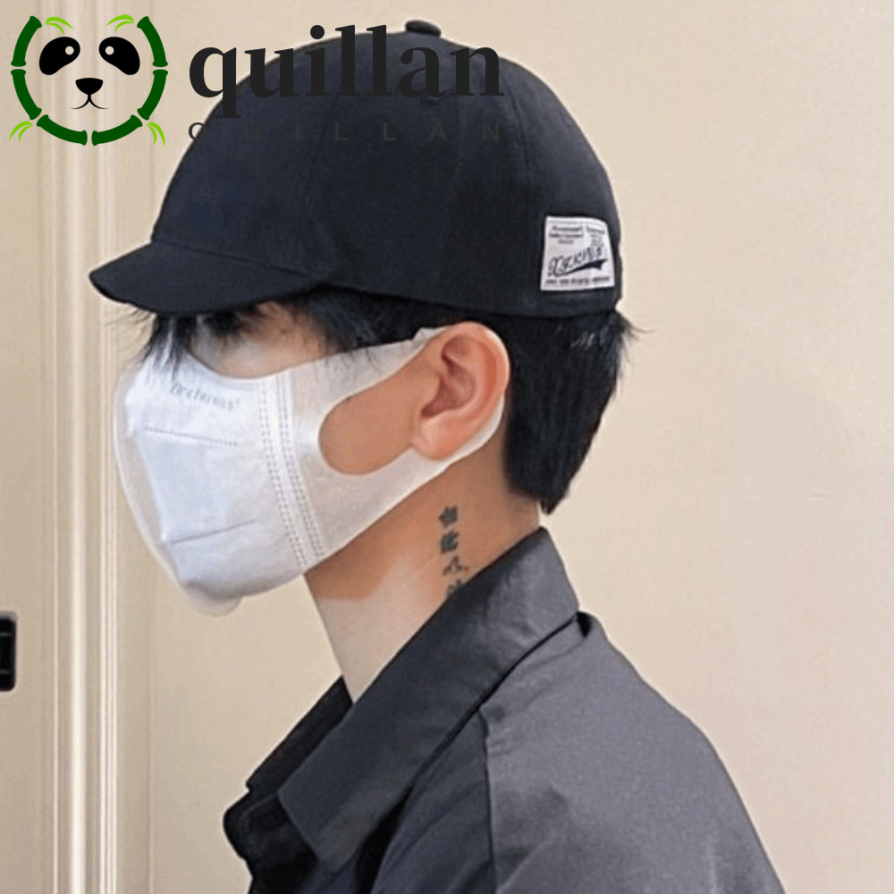 QUILLAN หมวกเบสบอลปีกสั้น, หมวกพ่อสไตล์ Trucker แบบปรับได้, แฟชั่นครีมกันแดด Hip Hop Soft Low Profile Cap Street