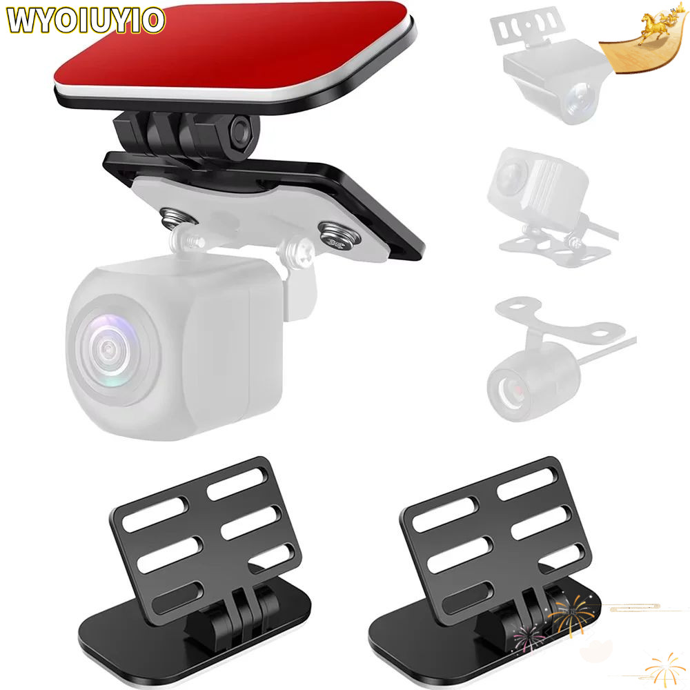 WYOIUYIO ที่ยึดกล้องสํารอง, สีดําสีแดง ABS กล้องหลัง, ขายึดที่ทนทาน Dashboard Camera รองรับ Universa
