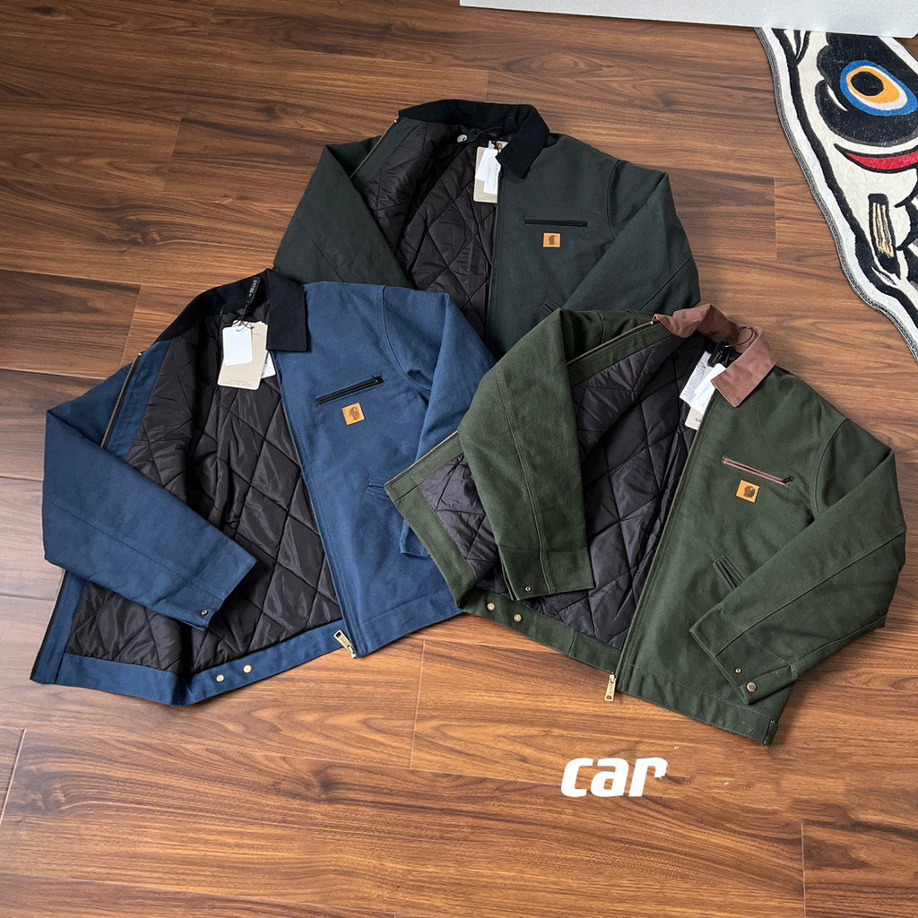 Carhartt J97 Coach Jacket ผ้าแคนวาสน้ำหนักมาก เสื้อแจ็คเก็ตสไตล์ลำลองสำหรับผู้ชาย