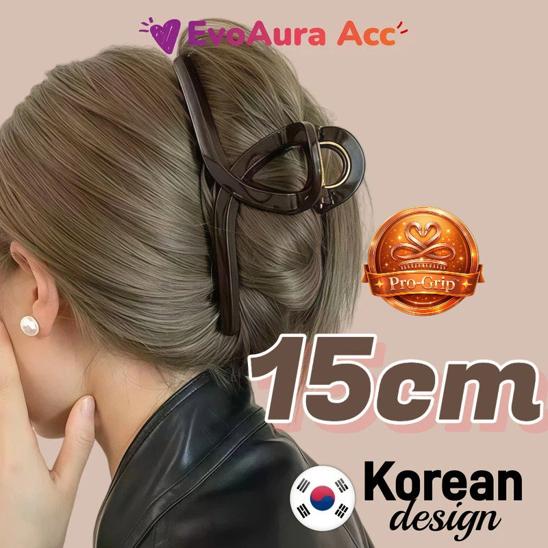 【ผมหนาจัด】กิ๊บฉลามใหญ่ 15cm คลิปผมทรง U สปริงแน่น จับแน่น สำหรับผมหนา