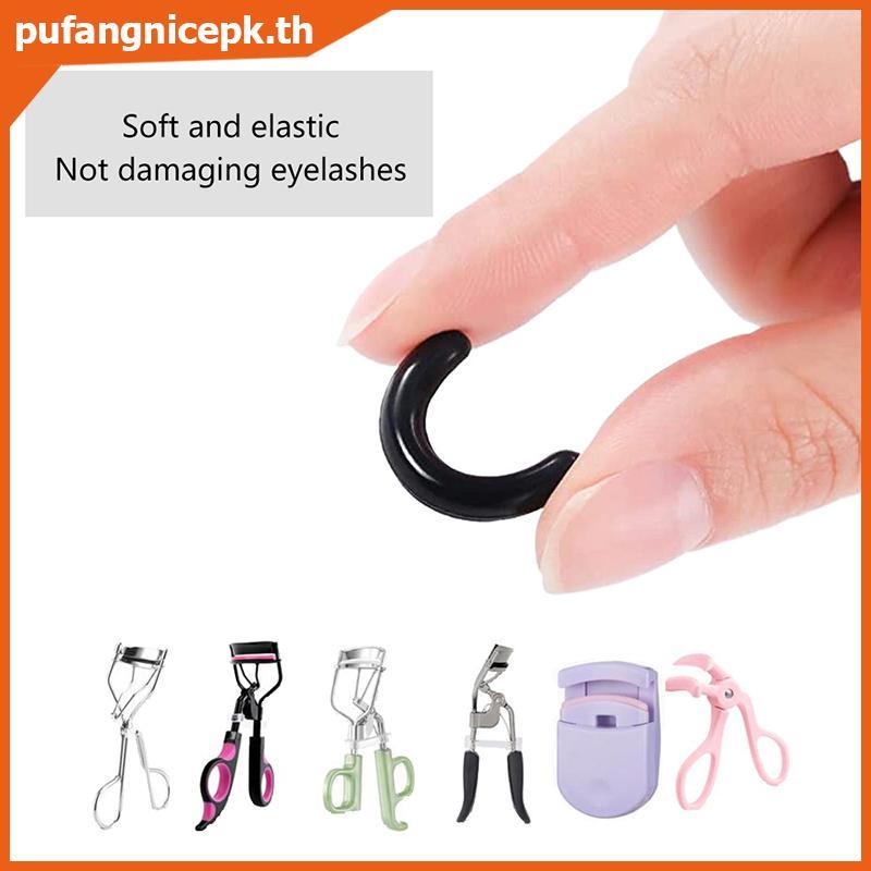 PUCEPK ขนตาสี Curler เปลี่ยนยาง 30 ชิ้น/กล่อง Bla สีขาวสีฟ้ายืดหยุ่น Eyelash Curler เปลี่ยนแถบยางอุปกรณ์เสริม