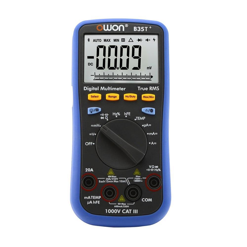 OWON B35T+ True RMS Bluetooth Digital Multimeter Datalogger + Multimeter + เครื่องวัดอุณหภูมิ 3 in 1