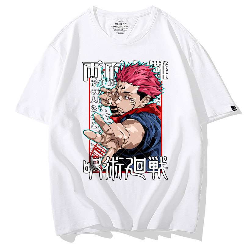 เสื้อยืดลายตัวละครจากอนิเมะเรื่อง Ryomen Sukuna Jujutsu Kaisen ทำจากผ้าฝ้าย 100% สำหรับใส่ได้ทั้งชายและหญิง พร้อมส่ง ราคา ถูกที่สุด ดีลบีเคเค แกลเลอรีภาพที่ 2