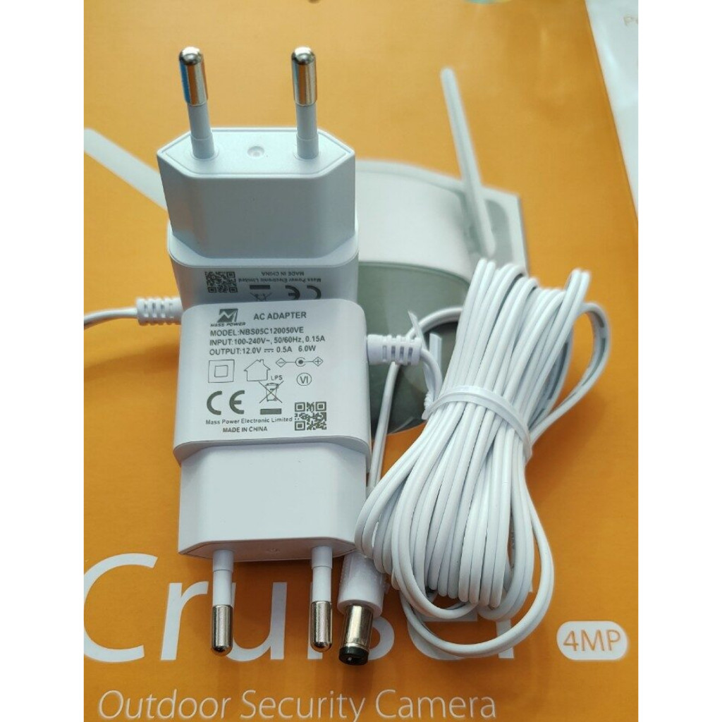 เทียบสายยาว3เมตร อะแดปเตอร์ AC-DC Adapter 12V 0.5A Output CCTV กล้องวงจรปิด imou/Dahua หรือ 12V 1A Power Adapter TP Link
