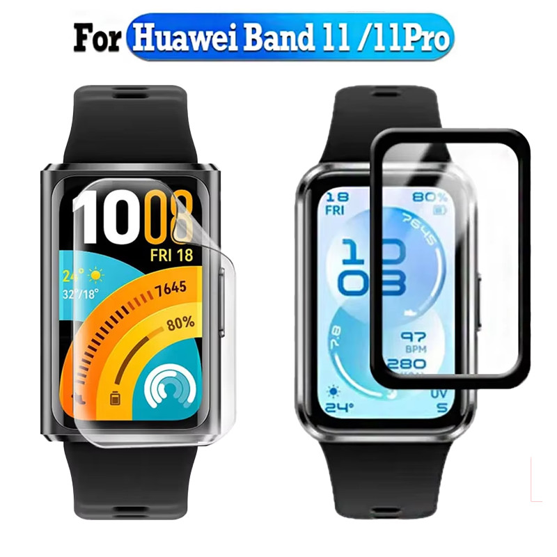 9D กระจกนิรภัย/ฟิล์มนุ่มสําหรับ Huawei Band 11/11 Pro Anti Gores ป้องกันหน้าจอ Accesories สําหรับ Huawei Band 11