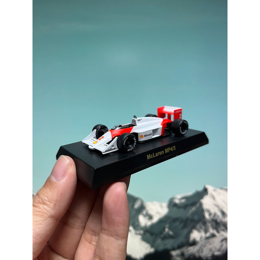 1/64 Jingshang kyosho f1 McLaren mp4/3 John Pine McLaren MP4/3 #2 กล่องการ์ดรูปลักษณ์ที่สมบูรณ์ขายขอ