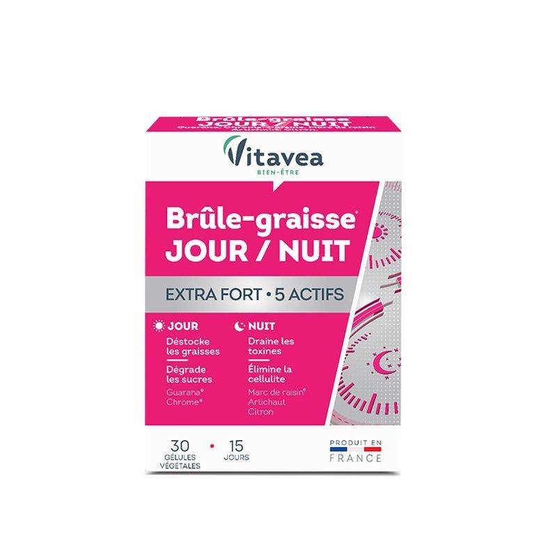 [วันที่ใหม่] Vitavea นําเข้าจากฝรั่งเศส White Plus Black Day Night Capsules 30 แคปซูล Cola Nut Extra