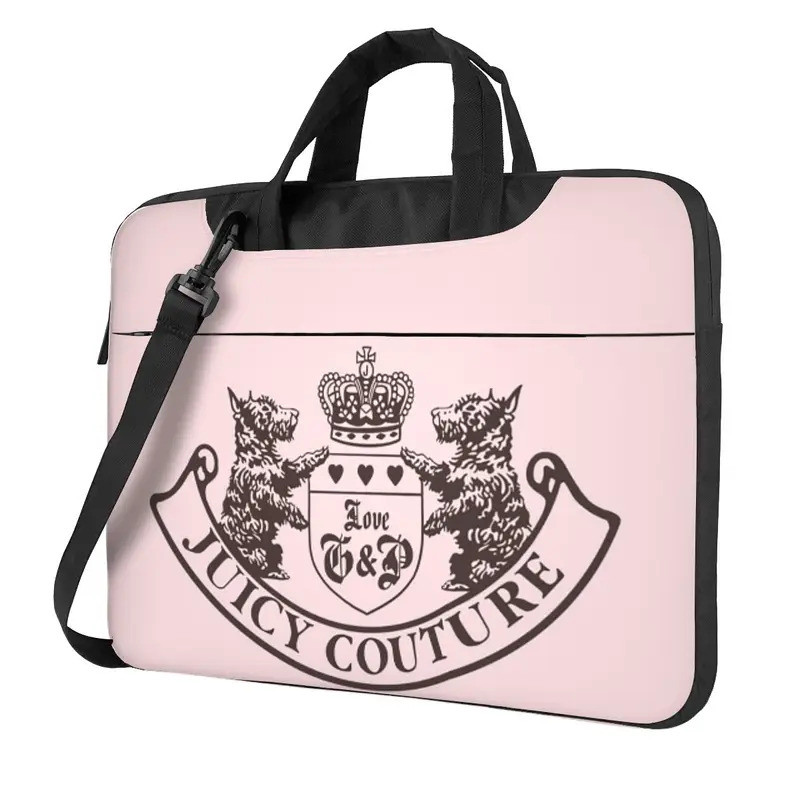 Y2k Juicy Couture Crest Crossbody กระเป๋าแล็ปท็อปกระเป๋าคอมพิวเตอร์ป้องกันกระเป๋าโน๊ตบุ๊คสําหรับ Mac