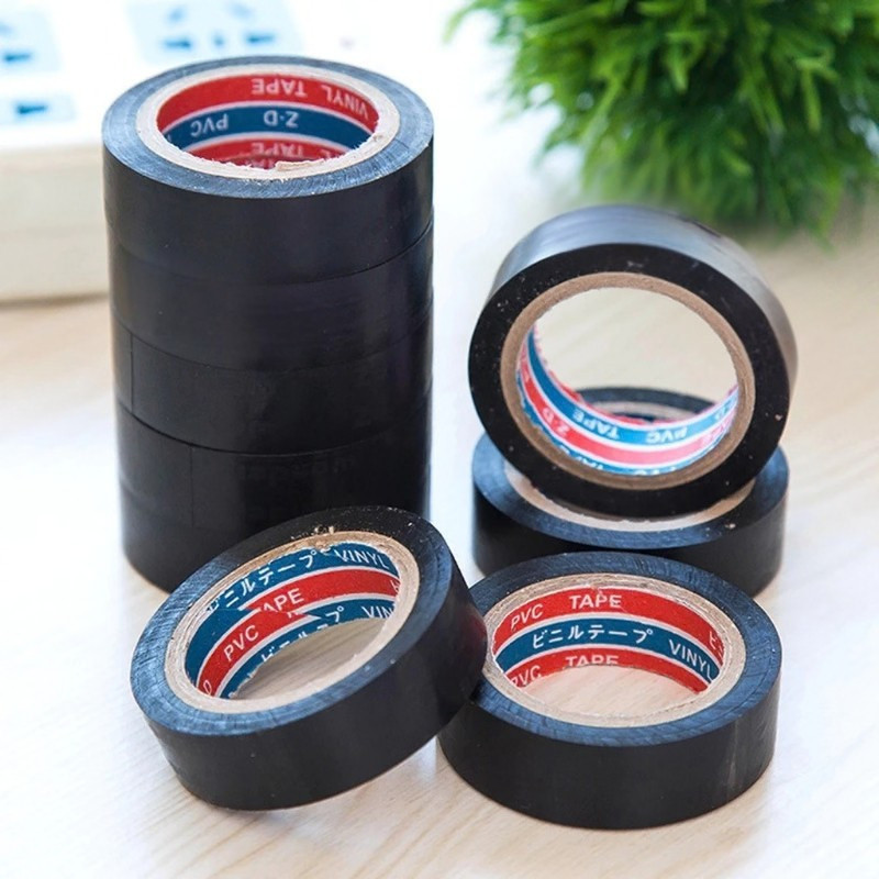 DZB HOME SHOPEE เทปฉนวน PVC ชนิดพิเศษ ยาว 15 เมตร เทปฉนวนสีดำ เทปพันสายไฟ เทปสีดำ เทปพันสายไฟสำหรับยานยนต์ ม้วนเทปสีดำ