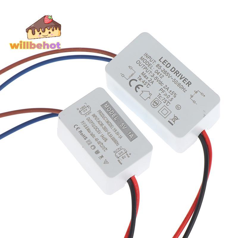 [Willbehot-t] 5W 10W LED Power Supply DC 5V Transformer Switch Small Driver Output Current 1A 2A อะแ