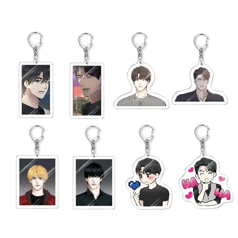 อะคริลิค Payback Manhwa BL Dam My Lee Yoohan Yoon Jay พวงกุญแจ น่ารักรุ่นใหม่สําหรับตกแต่งกระเป๋านัก