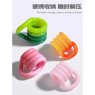 【🇹🇭พร้อมส่ง】Twisted Tangle Coil Anti Stress Multi Color Sensory Fidget ของเล่นเด็กของขวัญ