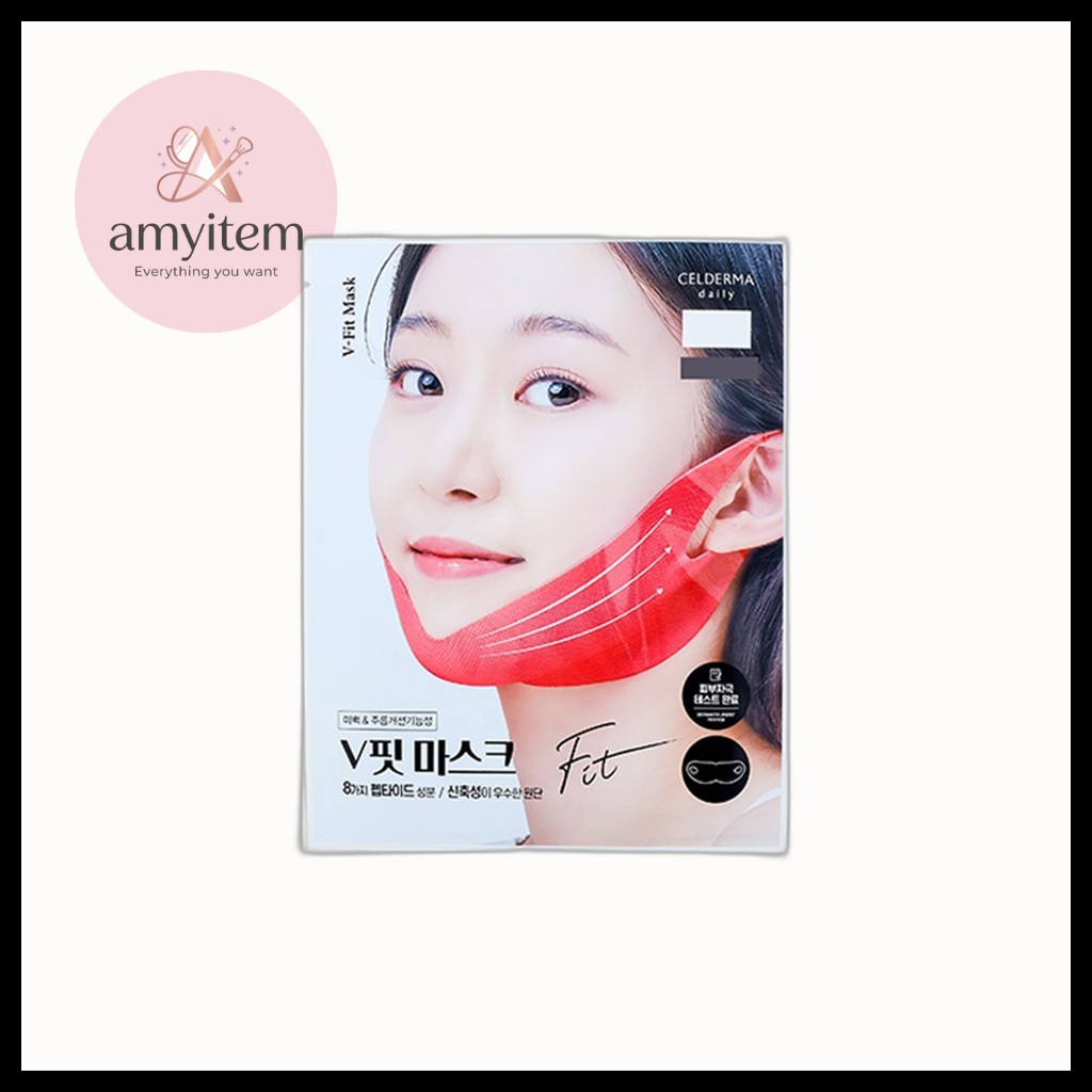 [daiso] Cellderma Daily V-Fit Mask, 13g, 1pc / Korean V-Fit Mask / Contour Jawline / ของแท้ 100% โดย