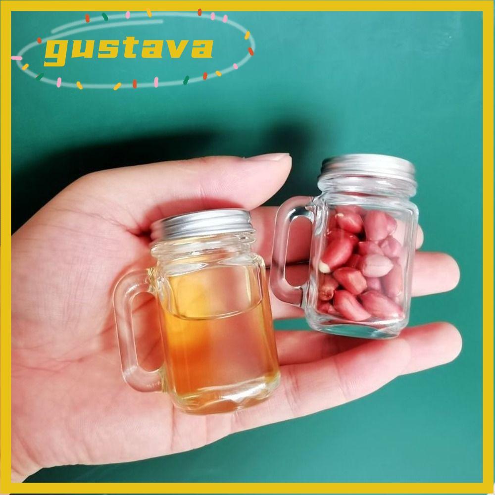 GUSTAVA ขวดแก้วปิดผนึก 1 ชิ้น, Vodka Spirits Storage Home Party Bar Mini Mason Jar, ขนาดเล็ก 35 มล. 