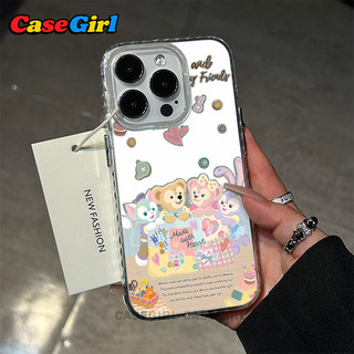 เคสโทรศัพท์ลายดัฟฟี่และเฟรนด์ เปลือกหอย น่ารัก สำหรับ iPhone 17 13 11 15 14 16 12 Pro Max 7P XR ทุกรุ่น