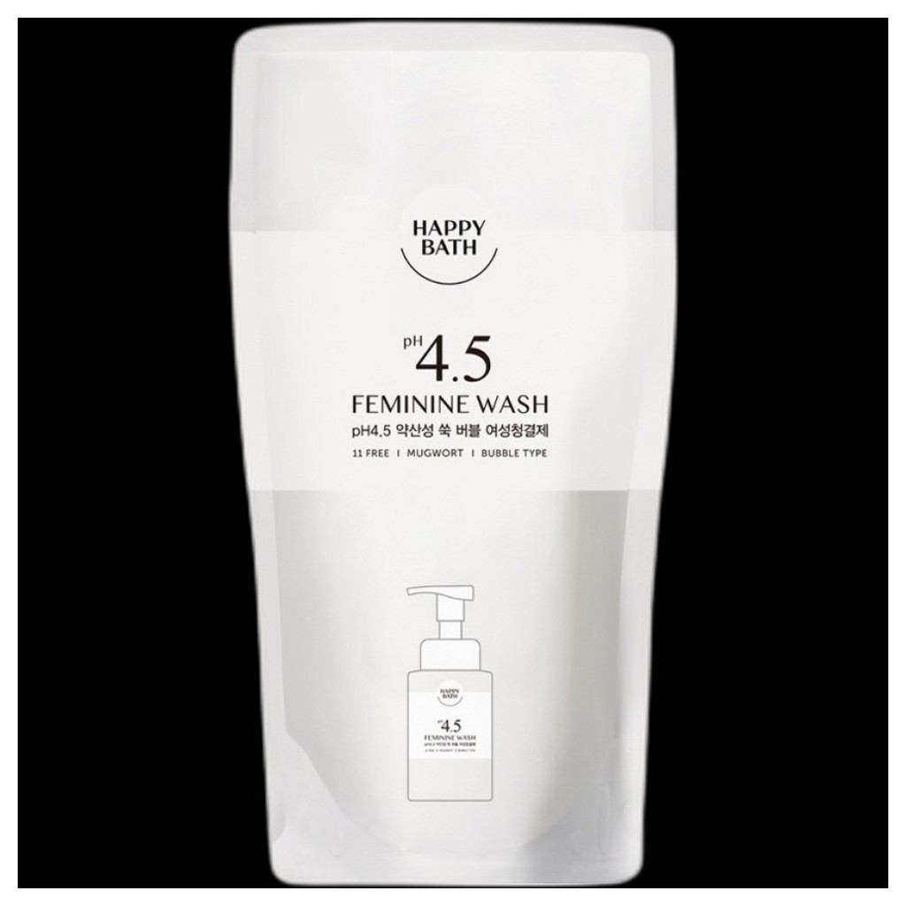 [happy bath] pH 4.5 Mugwort Bubble Feminine Wash Refill, 300ml, 1 ชิ้น / Korean Feminine Wash / pH 4