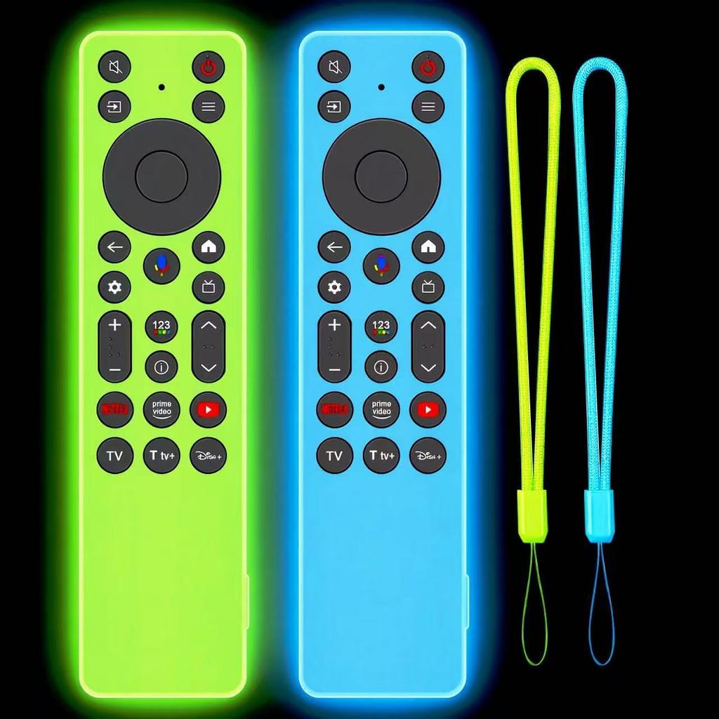 2PACK Climberer สําหรับ TCL RC923A FMB1 / RC813A FMB1 2025 QM6K QM7K TV Remote, เคสซิลิโคนเรืองแสงใน