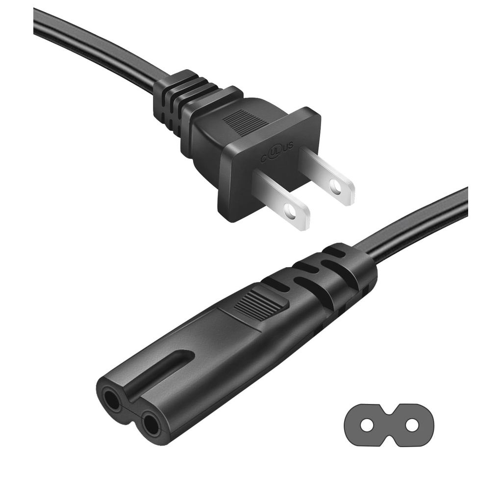 สายไฟ AC สําหรับ PS5 PS4 PS3 Sony PlayStation5 4 3 Slim Power Supply Cable Replacement 3 ฟุต