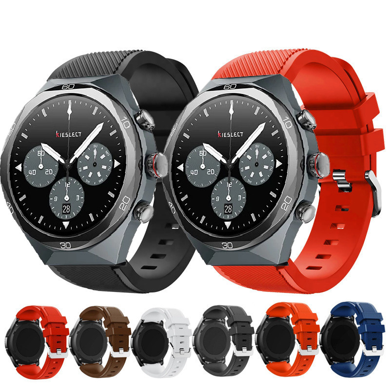 สําหรับ Kieslect Elite2 สายรัดซิลิโคนทดแทน 22 มม. สายรัดแบบปลดเร็ว