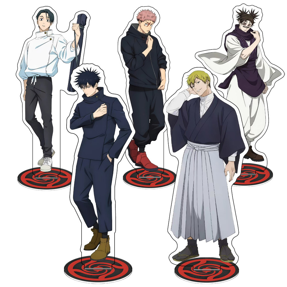 อะนิเมะ Jujutsu Kaisen Gojo Satoru อะคริลิค Strongest Jujutsu Sorcerer Limitless Hollow สีม่วง HD 8 ซม.
