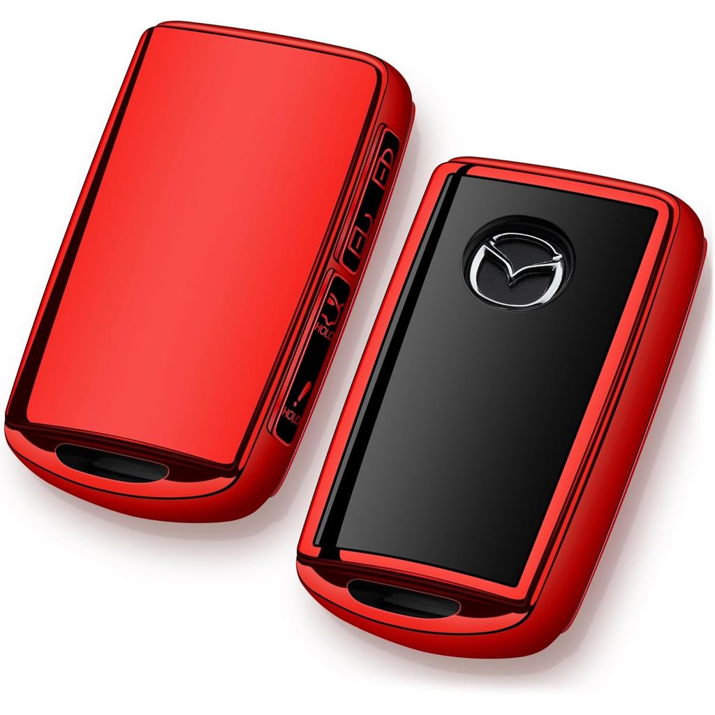 Mazda Key Fob Cover Red Mazda 3, Mazda 6, CX-5, CX-50, CX-3, CX-30, CX-9, CX-90, CX-70 อุปกรณ์เสริม 