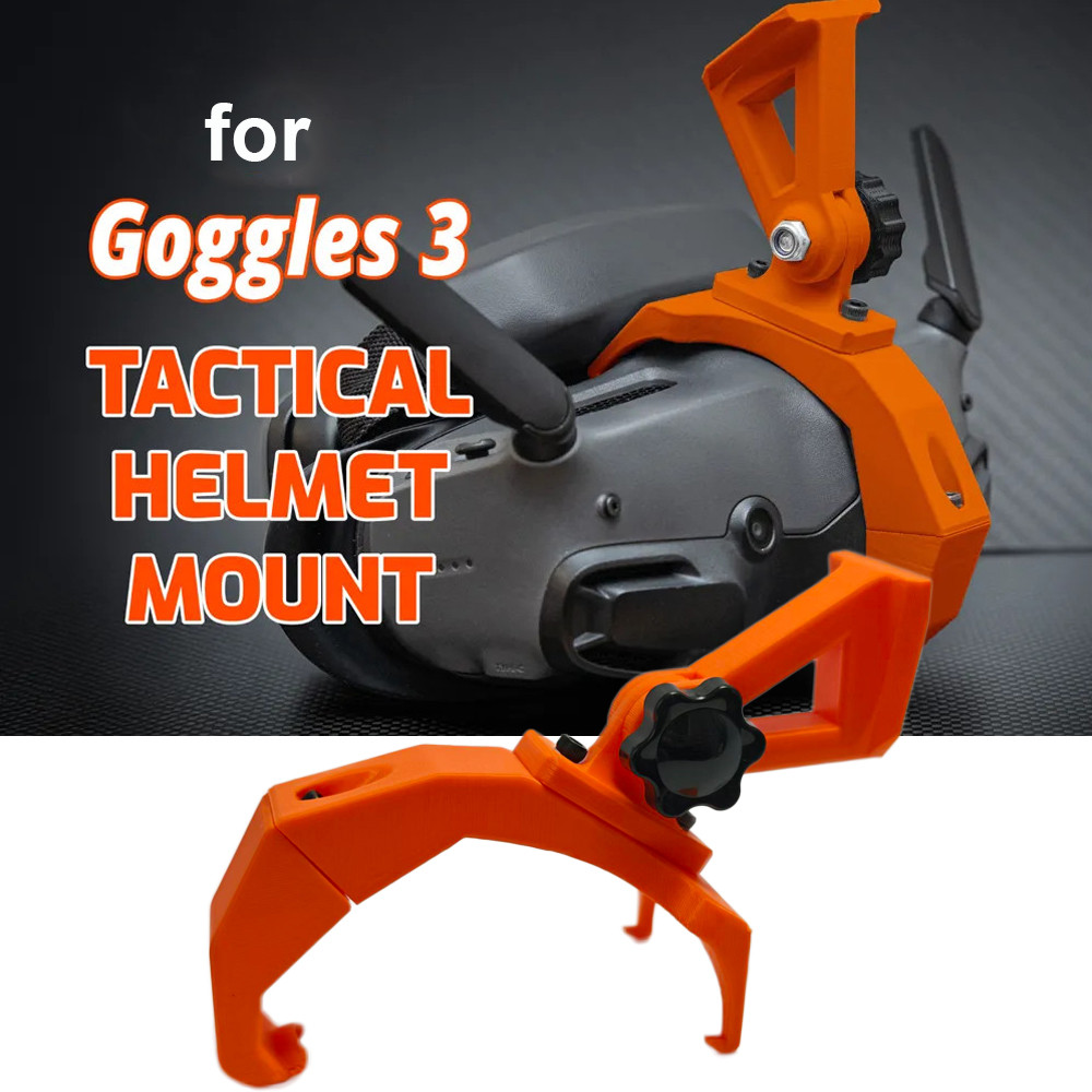อะแดปเตอร์เมาท์หมวกกันน็อคพิมพ์ลาย PETG 3D สําหรับ DJI Goggles 3 เข้ากันได้กับหมวกกันน็อคยุทธวิธี Wilcox L4 G24