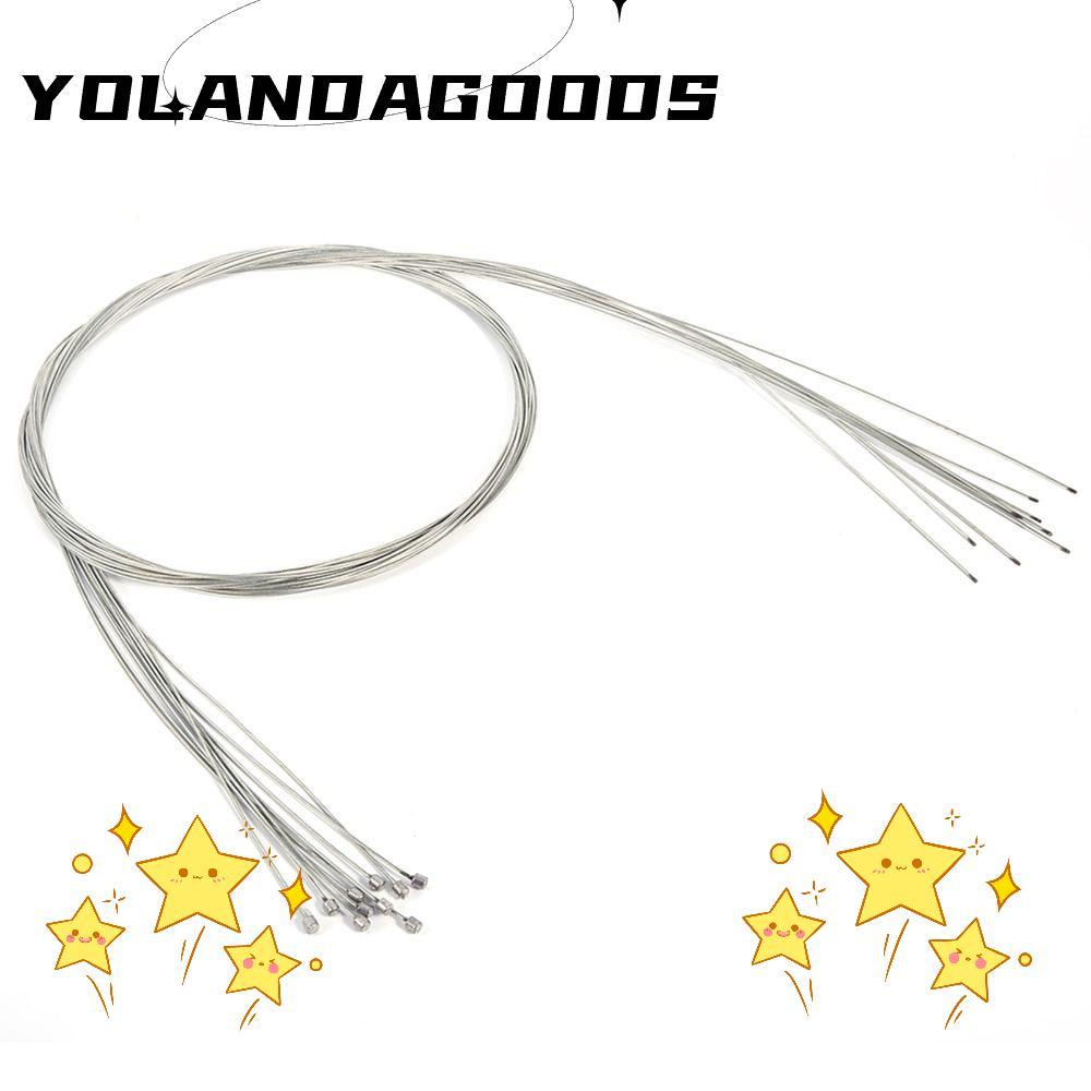 YOLA 10 ชิ้นจักรยานเสือหมอบสายเกียร์,สแตนเลส Shifter สายสําหรับขี่จักรยานถนนที่ครอบคลุม Shifter ชุดส