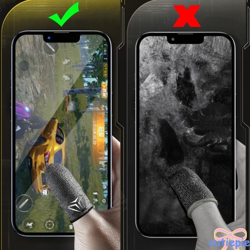 Cutie Finger Sleeve Sweatproof Breathable Finger Cover 1 2 คู่สําหรับเกมมือถือสําหรับหน้าจอสัมผัสถุง