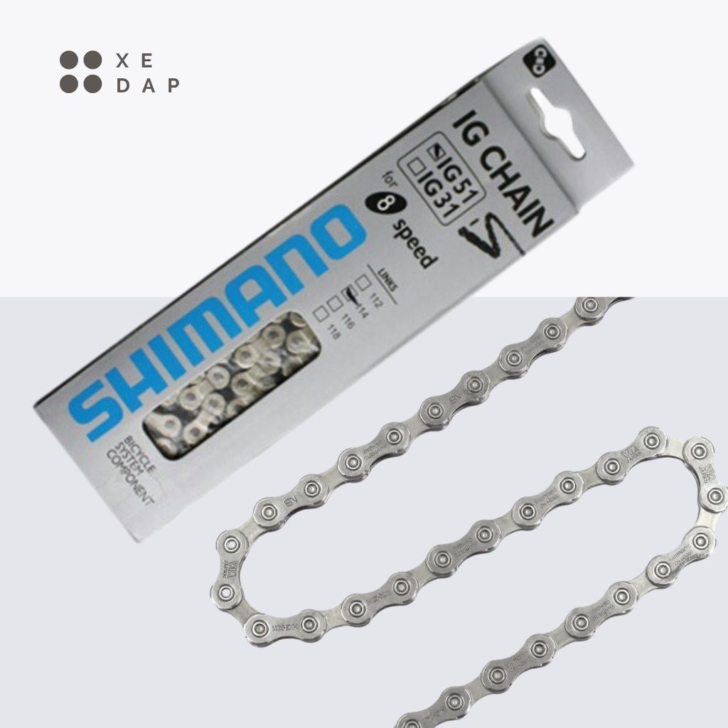 SMN IG51 8 Speed 6/7/8 Speed Bicycle Chain - 8 Speed Bicycle Chain [ถูกที่สุดใน HCMC] รุ่นชุบ CROM ค