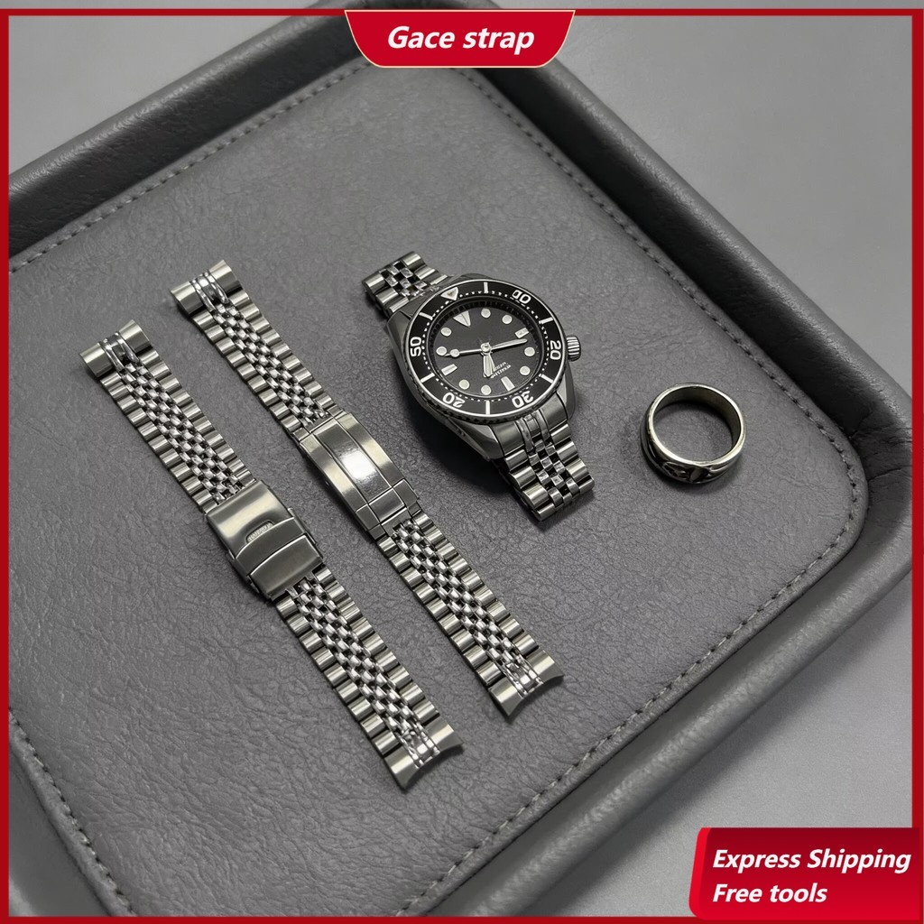 สําหรับ 20mm Seiko Prospex SPB101J1 SUMO Basel World 2019 WR 200M SPB103 SPB181 Silver Jubilee Watch