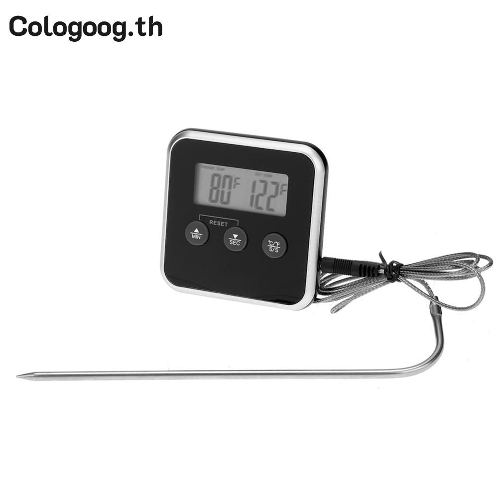 [colog-th] เครื่องวัดอุณหภูมิอิเล็กทรอนิกส์ Timer เครื่องวัดอุณหภูมิเนื้ออาหารพร้อม Probe เครื่องวัด