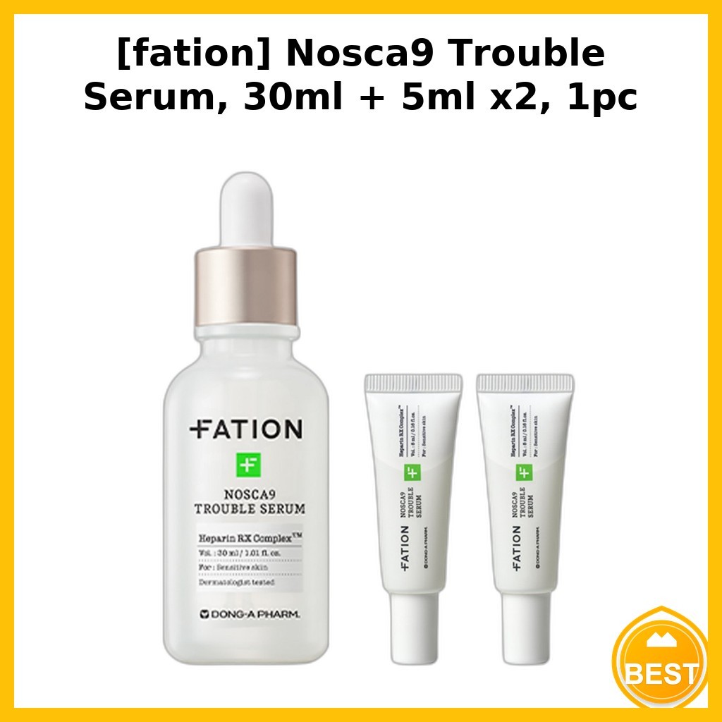 [fation] Nosca9 Trouble Serum, 30ml + 5ml x2, 1pc / Korean Serum / Sensitive Skin Support / ของแท้ 1