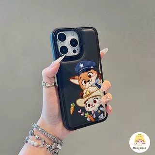 เคสไอโฟน17 เหมาะสำหรับ IPhone 13 12 11 16 17 15 14 Pro Max X XR XS MAX 15 Plusวัสดุการ์ตูนสีทึบที่เหนือกว่าป้องกันการตก