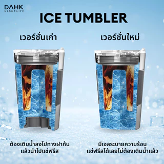 แก้วทำน้ำแข็ง เปลี่ยนน้ำดื่มให้เย็นใน3นาที ไม่ต้องใส่น้ำแข็ง ใช้งานง่ายไม่ต้องเติมน้ำใต้ก้นแก้ว แช่ฟรีสได้เลย