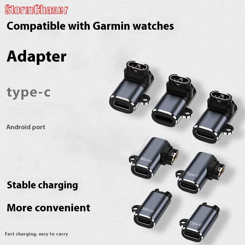 [Storm-t] 1 ชิ้น Smart Watch Chargering Converter สําหรับ Garmin Fenix 7 7X 5S 6 6X 6S PRO Type C อะ